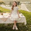 image:imagePANDANINJIA Toddler Sandals Girls Closed Round Toe Comfortable Flat Sandals Little Kids Soft Cute TStrap Summer Dress Shoes for School Daily Casual Party Wedding Flower Girl ShoesGold Pu