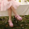 image:imagePANDANINJIA Toddler Sandals Girls Closed Round Toe Comfortable Flat Sandals Little Kids Soft Cute TStrap Summer Dress Shoes for School Daily Casual Party Wedding Flower Girl ShoesPink Pu
