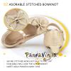 image:imagePANDANINJIA Girls ToddlerLittle Kid Jada Dress Mary Jane Pumps Bow Low Heels Party Wedding Princess ShoesGold Glitter