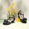 image:imagePANDANINJIA Sally Girls Heels Todder Rhinestone Dress Shoes Pump T Strap Open Toe Bow Little Big Kids Flower Girl ShoesBlack Pu 11 M US Little Kid