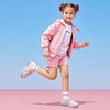 image:imagePANDANINJIA Girls Shoes Little Kids Toddler Sneakers with Hook and Loop Casual Party School Walking Footwear ShoesPink