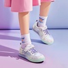 image:imagePANDANINJIA Girls Shoes Little Kids Toddler Sneakers with Hook and Loop Casual Party School Walking Footwear ShoesPurple