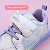 image:imagePANDANINJIA Girls Shoes Little Kids Toddler Sneakers with Hook and Loop Casual Party School Walking Footwear ShoesPurple
