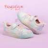 image:imagePANDANINJIA Girls Shoes Little Kids Toddler Sneakers with Hook and Loop Casual Party School Walking Footwear ShoesRainbow