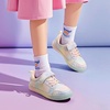 image:imagePANDANINJIA Girls Shoes Little Kids Toddler Sneakers with Hook and Loop Casual Party School Walking Footwear ShoesRainbow