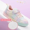 image:imagePANDANINJIA Girls Shoes Little Kids Toddler Sneakers with Hook and Loop Casual Party School Walking Footwear ShoesRainbow
