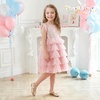 image:imagePANDANINJIA Girls Dress Shoes Toddler Flower Bows Mary Jane Ballet Flats  Roomy Square Toe Adjustable Hook and Loop Breathable Insole Non Slip Sole Princess Wedding Party SchoolGoldpu