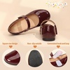 image:imagePANDANINJIA Girls Dress Shoes Toddler Kids Mary Jane Girls Ballet Flats  Flower Girl Shoes Square ToeAdjustable Hook Loop ClosureComfortable CushionNonSlip SoleVersatileSchool Party WeddingRed Patent
