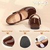 image:imagePANDANINJIA Girls Dress Shoes Toddler Kids Mary Jane Girls Ballet Flats  Flower Girl Shoes Square ToeAdjustable Hook Loop ClosureComfortable CushionNonSlip SoleVersatileSchool Party WeddingBrown Patent