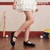 image:imagePANDANINJIA Girls Dress Shoes Toddler Kids Mary Jane Girls Ballet Flats  Flower Girl Shoes Square ToeAdjustable Hook Loop ClosureComfortable CushionNonSlip SoleVersatileSchool Party WeddingBlack Patent