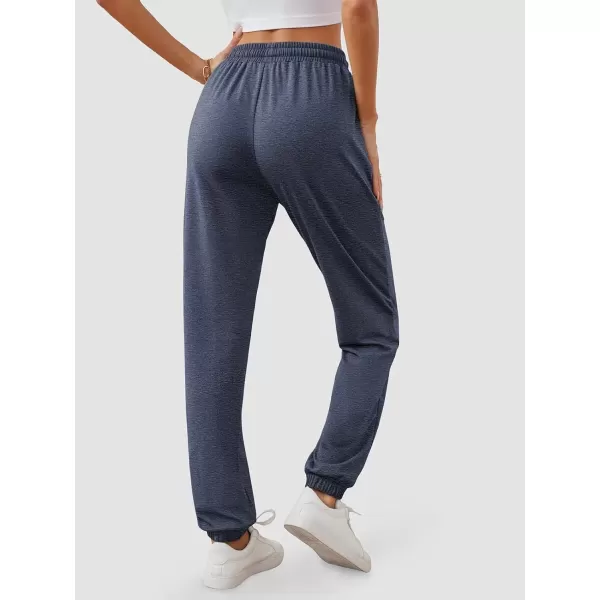 imageATHMILE Baggy Sweatpants for Women with PocketsLounge Womens Pajams PantsWomens Running Joggers Fall Clothes Outfits 2024Navy