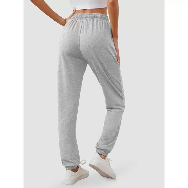 imageATHMILE Baggy Sweatpants for Women with PocketsLounge Womens Pajams PantsWomens Running Joggers Fall Clothes Outfits 2024Grey