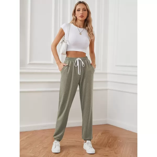imageATHMILE Baggy Sweatpants for Women with PocketsLounge Womens Pajams PantsWomens Running Joggers Fall Clothes Outfits 2024Light Coffee