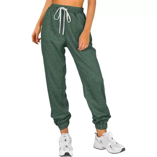 imageATHMILE Baggy Sweatpants for Women with PocketsLounge Womens Pajams PantsWomens Running Joggers Fall Clothes Outfits 2024Green