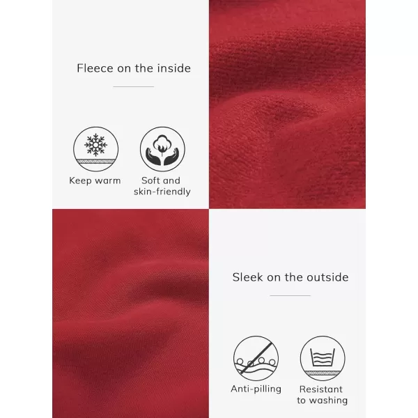 imageATHMILE Sweatpants Women 2024 Casual Baggy Fleece High Waisted Cargo Pants with PocketsRed
