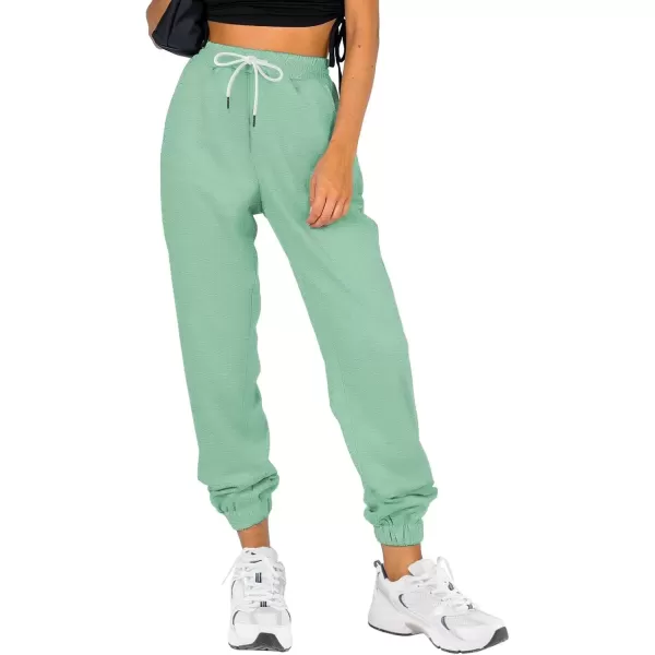 imageATHMILE Sweatpants Women Baggy Joggers Workout Loose Lounge Lightweight Comfy Sweat High Waisted Athletic PantsLakegreen