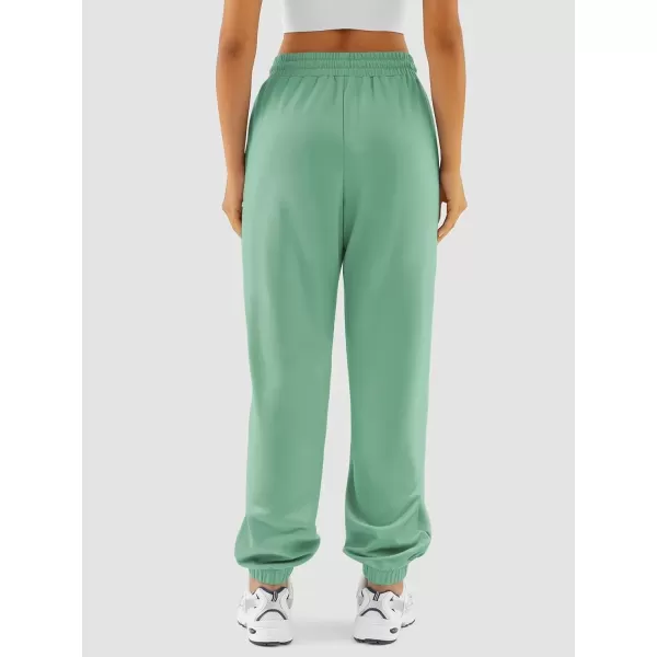 imageATHMILE Sweatpants Women Baggy Joggers Workout Loose Lounge Lightweight Comfy Sweat High Waisted Athletic PantsLakegreen