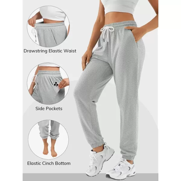 imageATHMILE Sweatpants Women Baggy Joggers Workout Loose Lounge Lightweight Comfy Sweat High Waisted Athletic PantsGrey