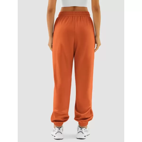 imageATHMILE Sweatpants Women Baggy Joggers Workout Loose Lounge Lightweight Comfy Sweat High Waisted Athletic PantsOrange
