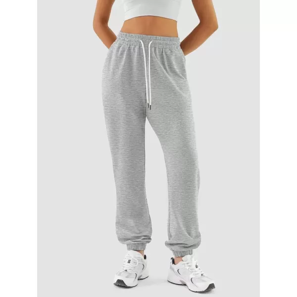 imageATHMILE Sweatpants Women Baggy Joggers Workout Loose Lounge Lightweight Comfy Sweat High Waisted Athletic PantsGrey