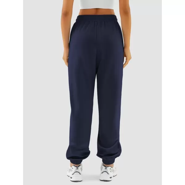 imageATHMILE Sweatpants Women Baggy Joggers Workout Loose Lounge Lightweight Comfy Sweat High Waisted Athletic PantsDarkblue