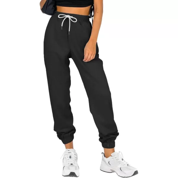 imageATHMILE Sweatpants Women Baggy Joggers Workout Loose Lounge Lightweight Comfy Sweat High Waisted Athletic PantsBlack