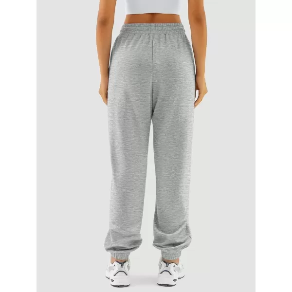 imageATHMILE Sweatpants Women Baggy Joggers Workout Loose Lounge Lightweight Comfy Sweat High Waisted Athletic PantsGrey