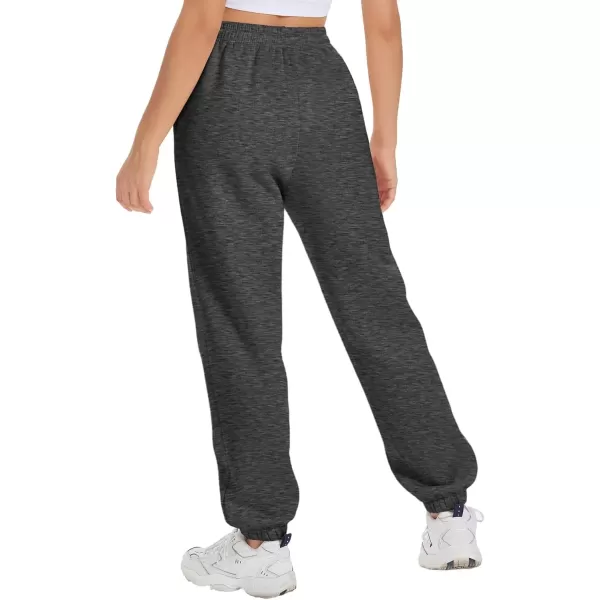 imageATHMILE Sweatpants Women Fleece Pockets Winter Fall Fashion Baggy Lounge Pants JoggersBlack Grey