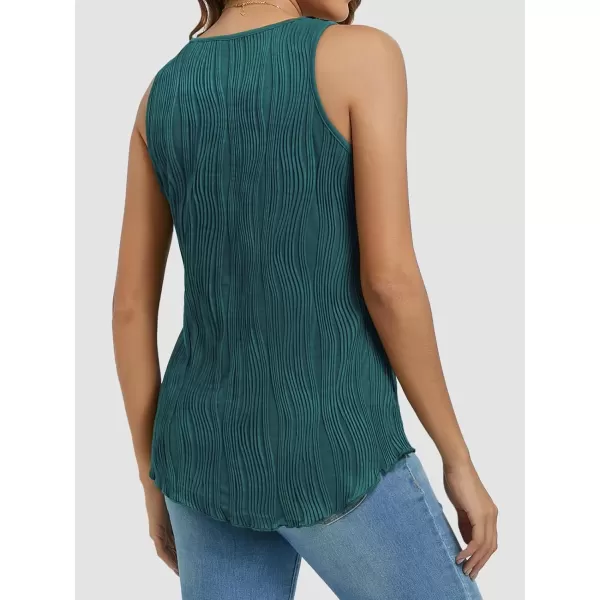 imageATHMILE Womens Dressy Business Casual Tank Tops Summer Sleeveless Trendy Spring Blouses Flowy Work ShirtsDark Blue