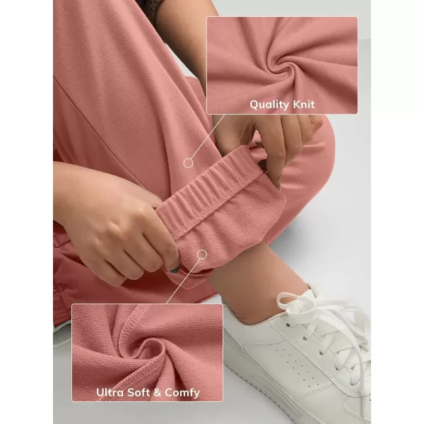 imageATHMILE Womens High Waisted Sweatpants Workout Active Joggers Pants Baggy Lounge BottomsPink