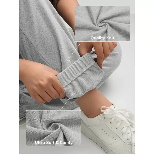 imageATHMILE Womens High Waisted Sweatpants Workout Active Joggers Pants Baggy Lounge BottomsGrey