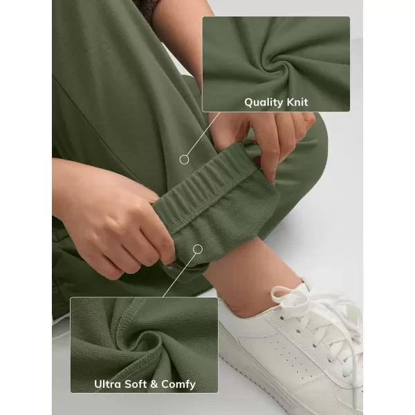 imageATHMILE Womens High Waisted Sweatpants Workout Active Joggers Pants Baggy Lounge BottomsGreygreen