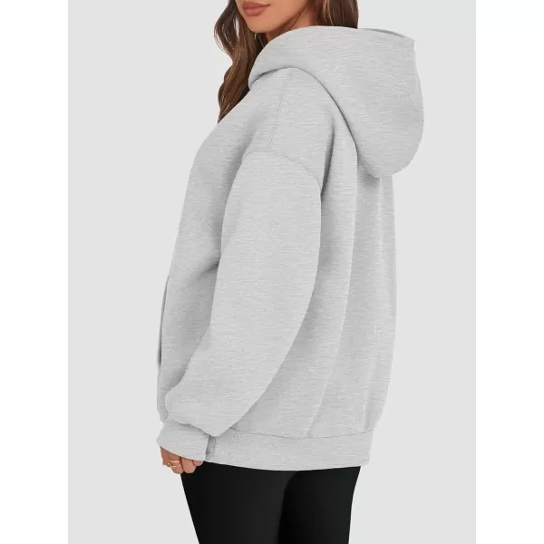 imageATHMILE Womens Oversized Hoodies Fleece Sweatshirts Long Sleeve Sweaters Pullover Fall Clothes with PocketGrey
