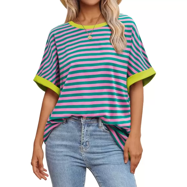 Striped (Pink & Green)