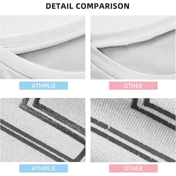 imageATHMILE Womens Oversized T Shirts Loose Fit Crewneck Short Sleeve Tops Summer Casual Blouse Y2K 2024 Basic TeeWhitep