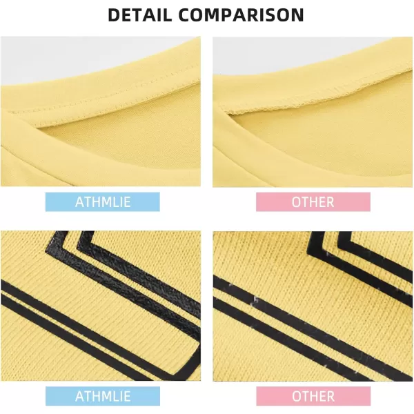 imageATHMILE Womens Oversized T Shirts Loose Fit Crewneck Short Sleeve Tops Summer Casual Blouse Y2K 2024 Basic TeeLemon