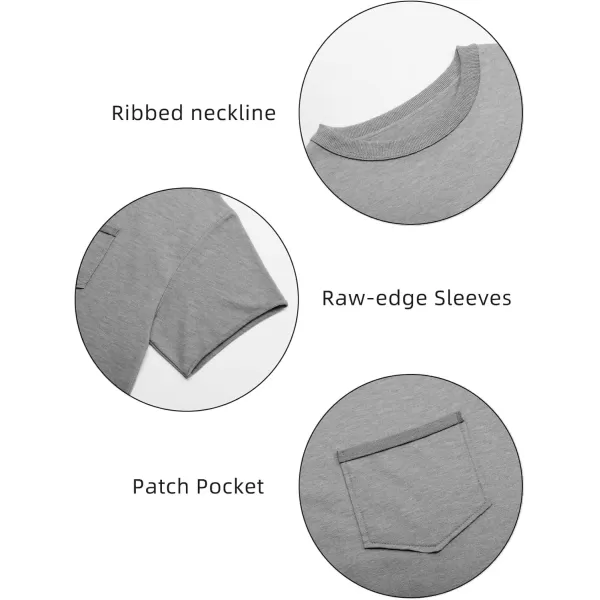 imageATHMILE Womens Oversized TShirts Short Sleeve Workout Crop Tops Casual Drop Shoulder Boxy Roll Hem Basic Loose TeesGray