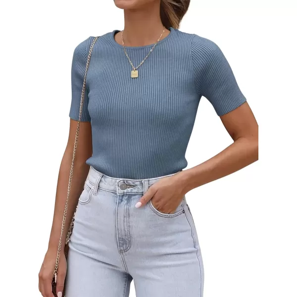 Dustyblue-short Sleeve