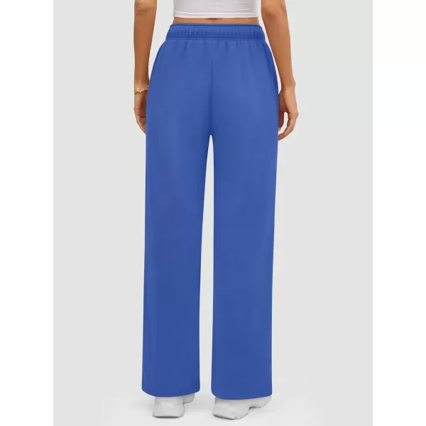 imageATHMILE Womens Sweatpants 2024 Baggy Wide Fleece Lined Straight Leg PantsBlue