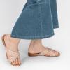 imageATHMILE Womens Flat Sandals Crossover Braided Sandals for Women Fashion Round Open Toe Slip On Slide for Dressy SummerBeige06