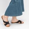 imageATHMILE Womens Flat Sandals Crossover Braided Sandals for Women Fashion Round Open Toe Slip On Slide for Dressy SummerBlack06