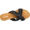 imageATHMILE Womens Flat Sandals Crossover Braided Sandals for Women Fashion Round Open Toe Slip On Slide for Dressy SummerBlack06