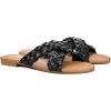 imageATHMILE Womens Flat Sandals Crossover Braided Sandals for Women Fashion Round Open Toe Slip On Slide for Dressy SummerBlack06