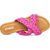 imageATHMILE Womens Flat Sandals Crossover Braided Sandals for Women Fashion Round Open Toe Slip On Slide for Dressy SummerHot Pink06