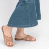 imageATHMILE Womens Flat Sandals Crossover Braided Sandals for Women Fashion Round Open Toe Slip On Slide for Dressy SummerNude06