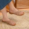imageATHMILE Womens Flat Sandals Crossover Braided Sandals for Women Fashion Round Open Toe Slip On Slide for Dressy SummerNude06