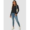 imageATHMILE Long Sleeve Shirts for Women Fall Outfit 2025 Fashion Casual T Shirt Round Neck Basic Loose Tunic TopsBlack
