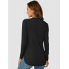 imageATHMILE Long Sleeve Shirts for Women Fall Outfit 2025 Fashion Casual T Shirt Round Neck Basic Loose Tunic TopsBlack
