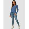 imageATHMILE Long Sleeve Shirts for Women Fall Outfit 2025 Fashion Casual T Shirt Round Neck Basic Loose Tunic TopsBlue