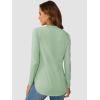 imageATHMILE Long Sleeve Shirts for Women Fall Outfit 2025 Fashion Casual T Shirt Round Neck Basic Loose Tunic TopsGrey Green